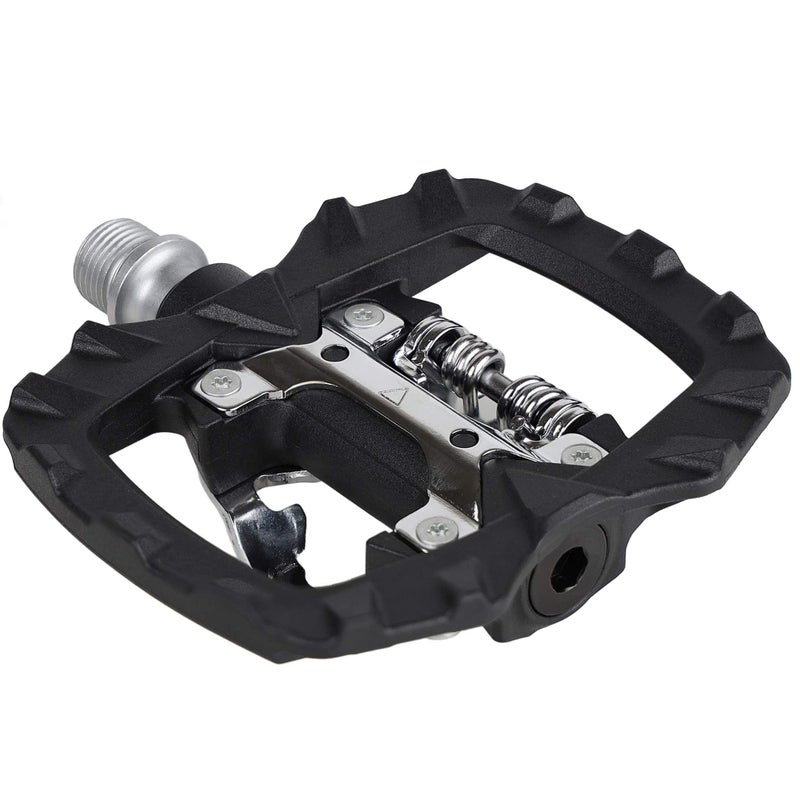 Venzo Multi-Use Compatible with Shimano SPD Mountain Bike Bicycle Sealed Clipless Pedals - Dual Platform Multi-Purpose - Great for Touring, Road, Trekking Bikes -Light Engineering Thermoplastic - Image 1